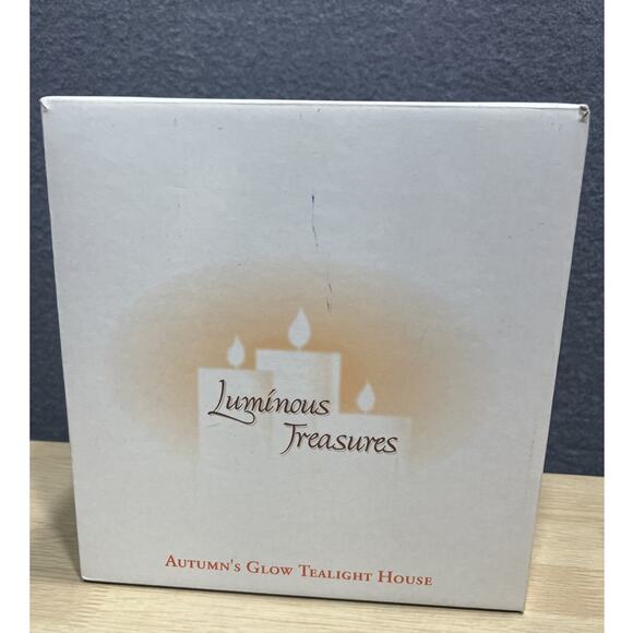 AVON Autumn's Glow Tealight House By Luminous Treasures Fall/Halloween 2002 - Picture 10 of 10